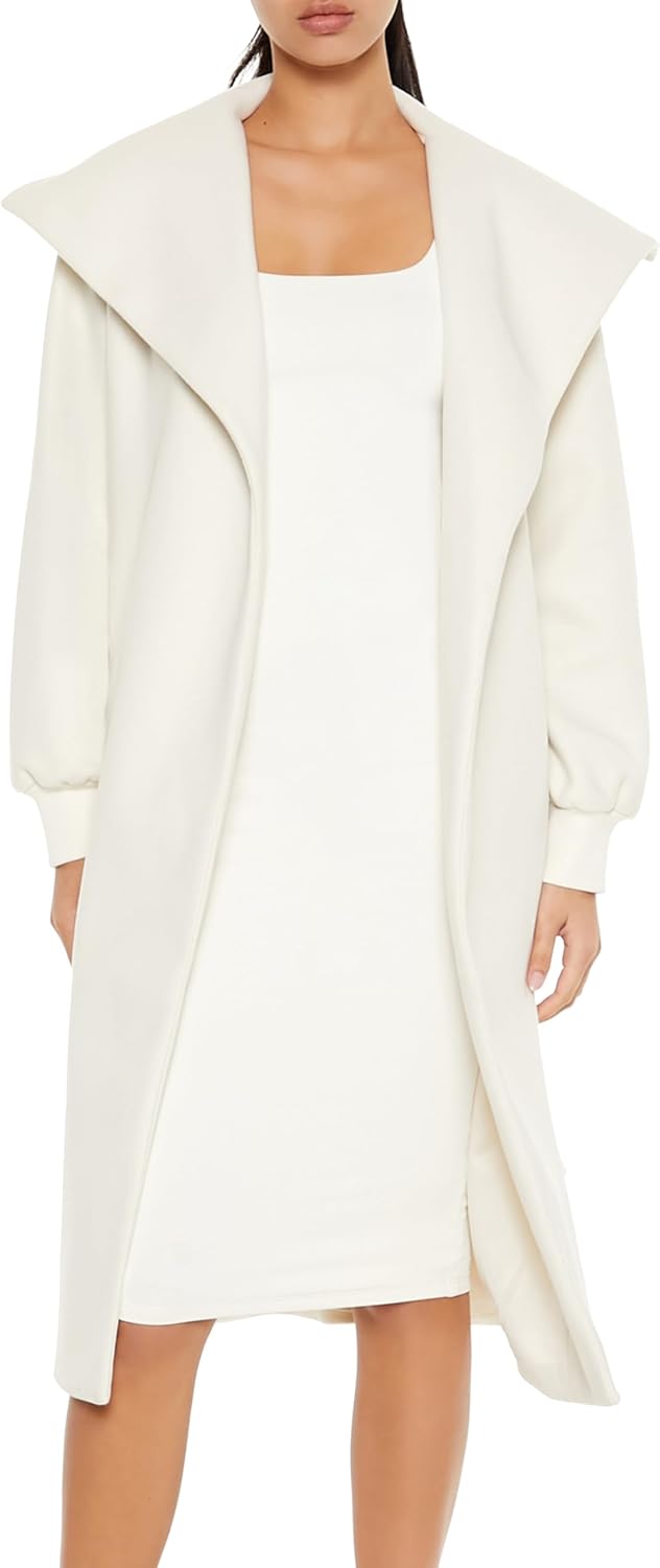 womens Longline Tie-waist Coat