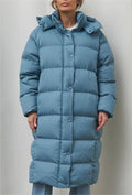 Thick Coat Long White Duck Down Hooded Down Jacket
